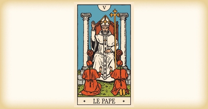 「教皇」のカードの一例
