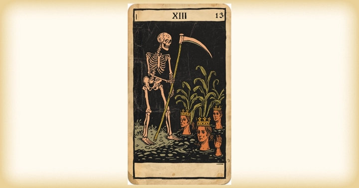 「死神」のカードの一例