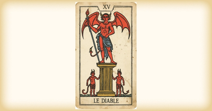 「悪魔」のカードの一例
