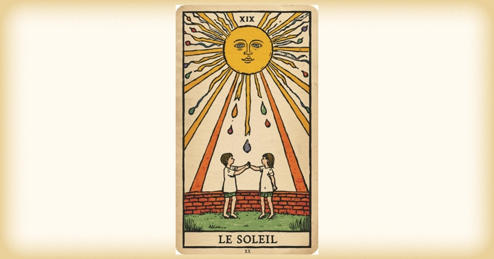 「太陽」のカードの一例