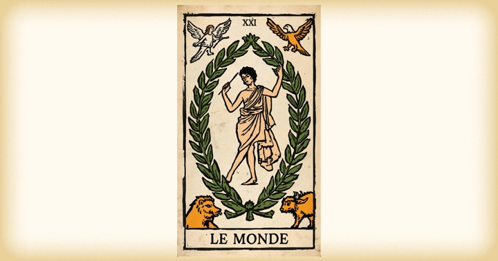 「世界」のカードの一例